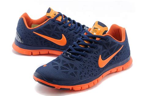 orange and navy blue shoes